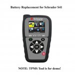 Battery Replacement for Schrader EZ Sensor S41 TPMS Tool